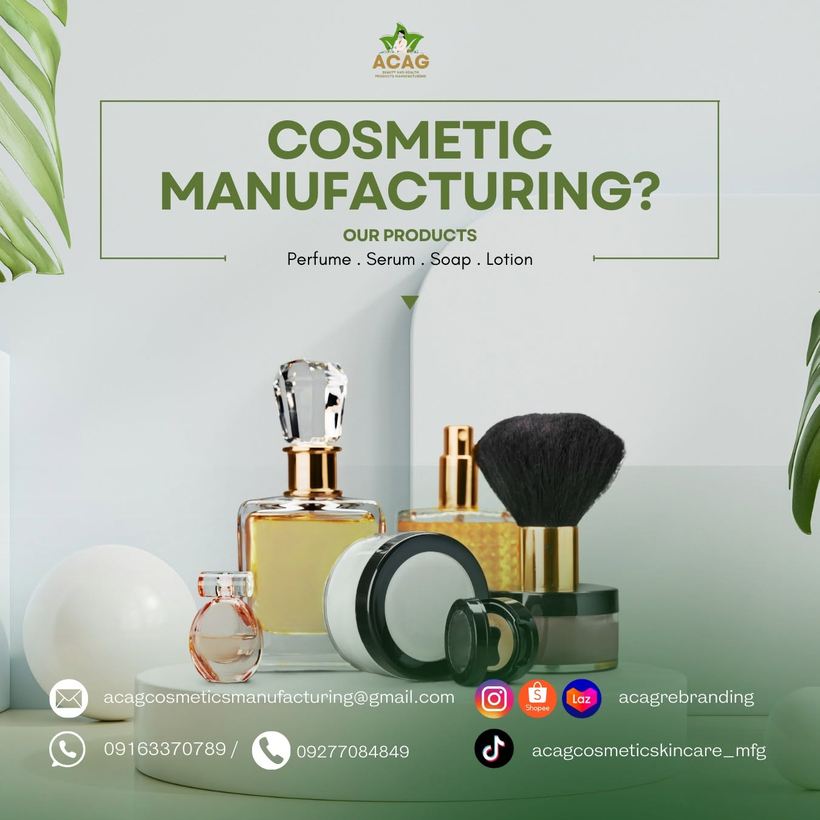 ACAG cosmetic manufacturing — perfumes, creams and powders
